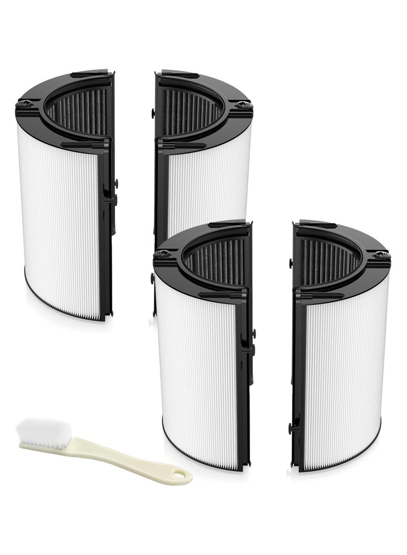 M.A&F's 2-IN-1 Filter Replacement for Dyson PH01 HP07 HP10 TP07 TP10 TP09 HP09 HP06 TP06 Air Purifier 360 Combi Glass Pure Cool Hot Humidify Fan, 2-IN-1 HEPA + Carbon Filter (Upgraded), Black,2 Pack - Image 1