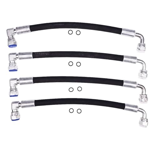 JZGRDN 4PCS Hydraulic Hose AW29374 Compatible with John Deere D120 H120 H130 H160 H165 120E 120R 200X 200CX 210 300 300X 300CX 300E 300R 400E 400X 400CX 410 419 420 430 512 Front Loaders - Image 3