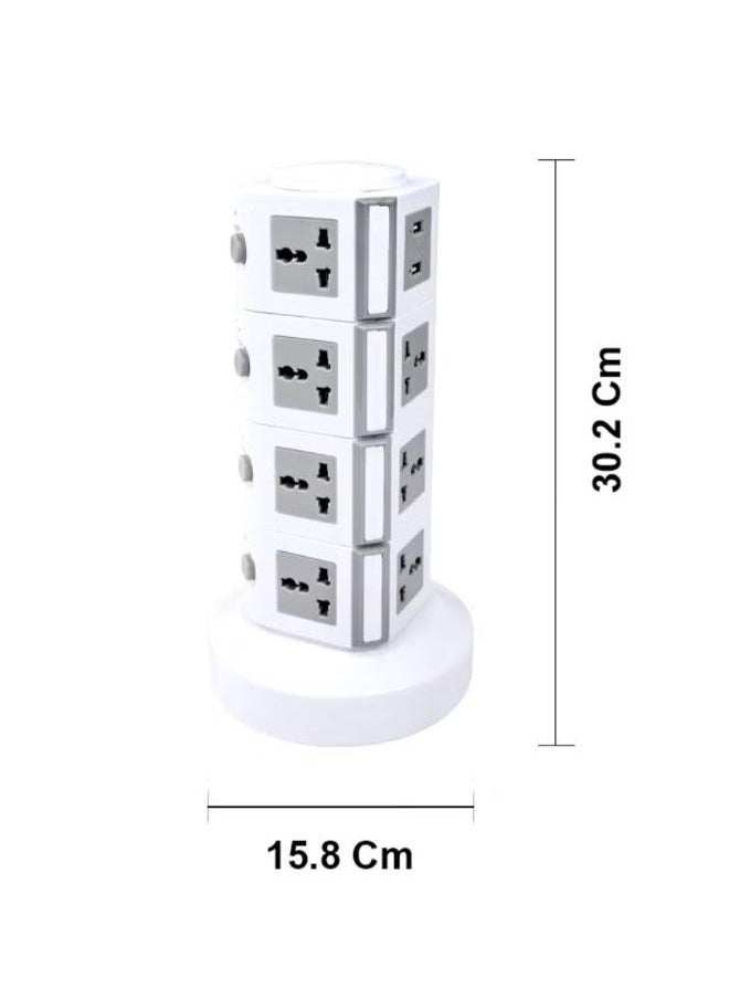 Generic - 4 Layers Tower Extension 2.5M Cord Socket - Image 1