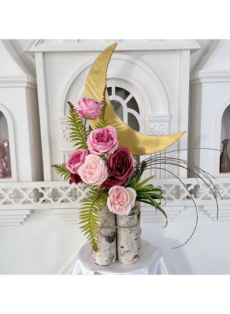 Huitich Pack of 2 3 Heads Austin Artificial Flowers Assorted  - Image 4