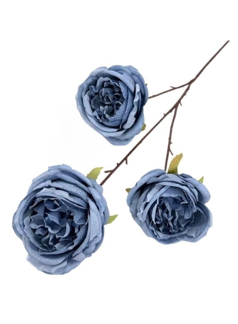 Huitich Pack of 2 3 Heads Austin Artificial Flowers Assorted  - Image 2