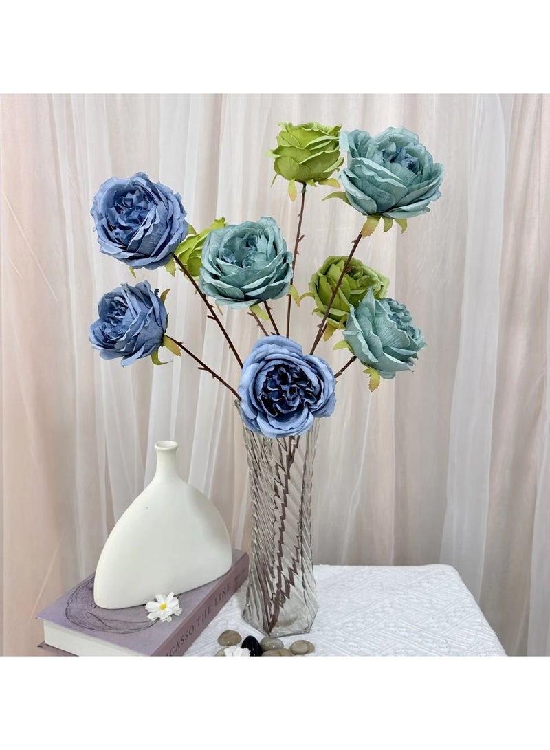 Huitich Pack of 2 3 Heads Austin Artificial Flowers Assorted  - Image 5