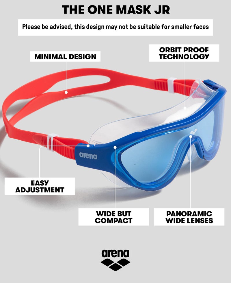 ARENA Unisex Youth The One Junior Swim Mask Fitness Swim Goggles for Boys and Girls Ages 6 to 12 Non-Mirror Lens Perfect for Summer Pool, Pink/Violet - Image 2