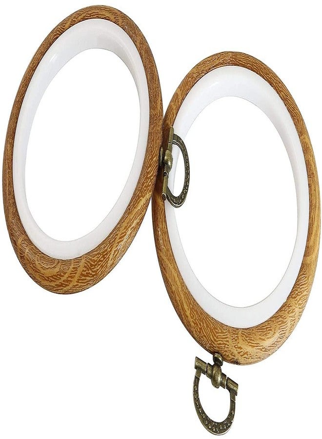 Longdex Embroidery Hoop Ring 2PCS 4 Inch Round Embroidery Hoop Cross Stitch Display Circle Frames for Sewing and Ornaments - Image 2