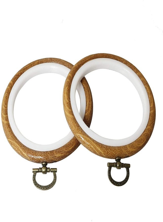 Longdex Embroidery Hoop Ring 2PCS 4 Inch Round Embroidery Hoop Cross Stitch Display Circle Frames for Sewing and Ornaments - Image 5