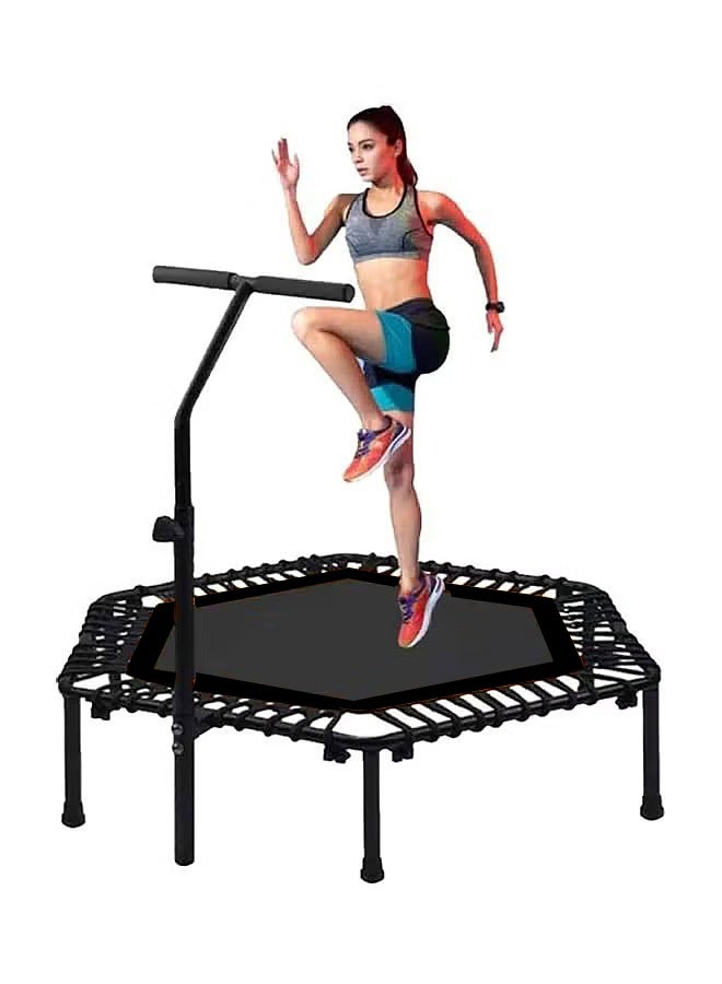 AGD Professional Fitness Trampoline with Adjustable Handle for Outdoor and Indoor Use, Suitable for Adult Fitness, Weight Capacity: 150kg  - Image 2