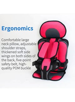 hibobi Baby Car Seat for Newborn from 9 Months to 12 Years With Forward Facing Positions Portable Safety Seat Strap (Pink)  - Image 2