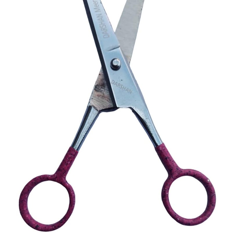 Generic Barber Hair Cutting Scissor 6 inch Professional Barber Hair Cutting Scissors for Beard and Mustache Styling Trimming  - Image 5