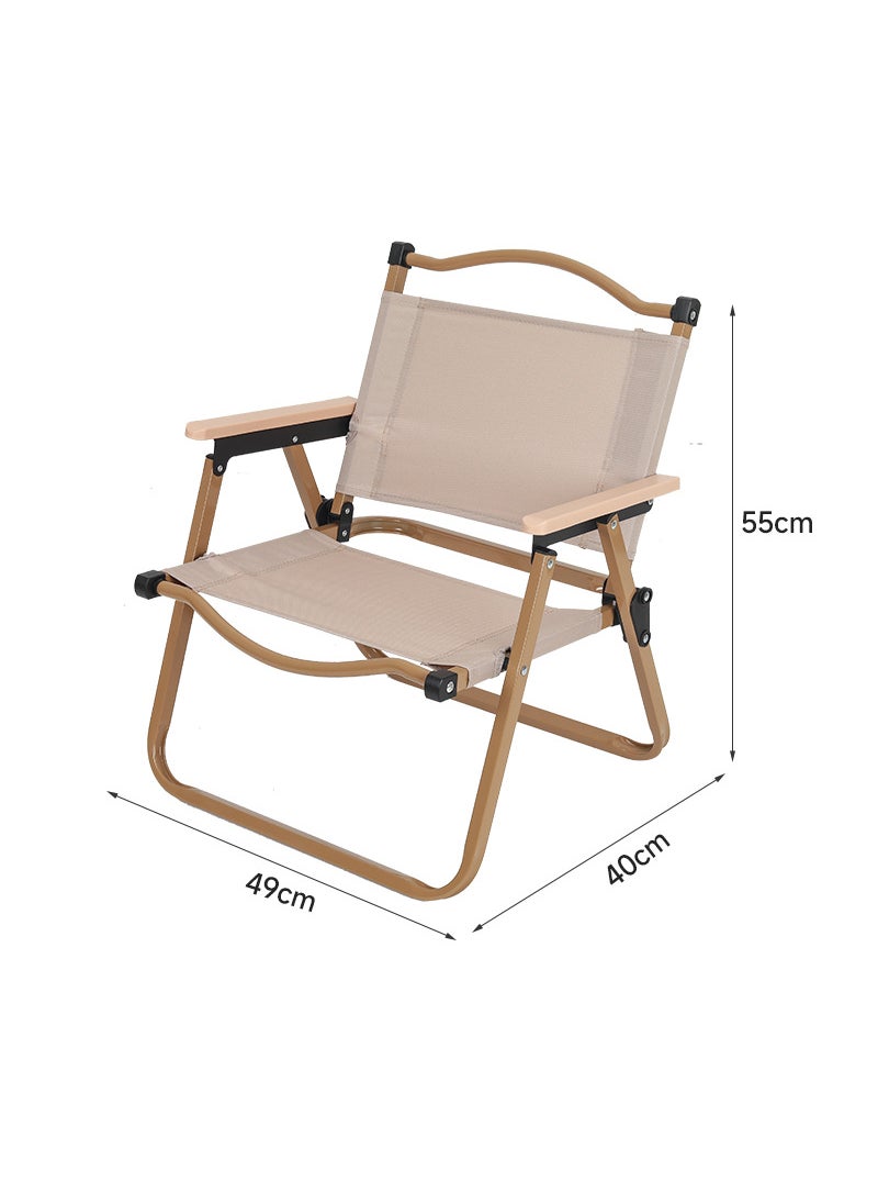 Generic - Outdoor Kermit Chair Folding Chair Folding Stool Portable Camping Stool High Carbon Steel Chair Camping Table and Chair suit - Image 1