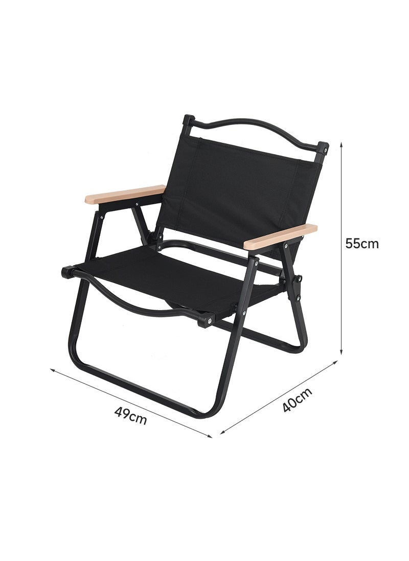 Generic - Outdoor Kermit Chair Folding Chair Folding Stool Portable Camping Stool High Carbon Steel Chair Camping Table and Chair suit - Image 1