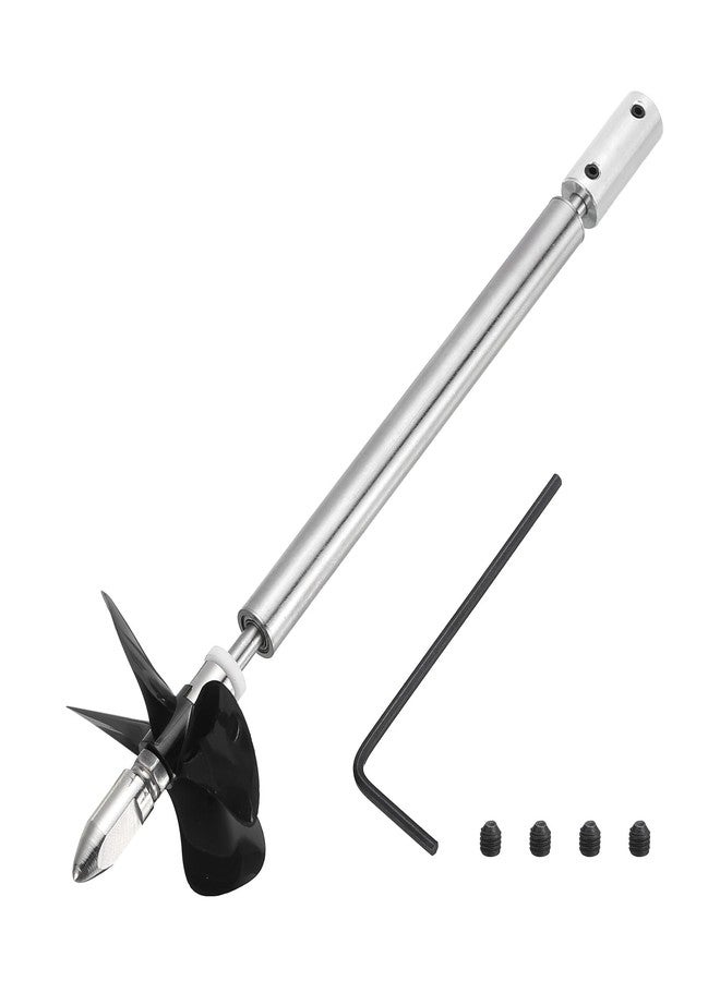 MECCANIXITY Drive Shaft W Propeller and Coupling Joint for RC Boat Coupler Assemble Kit, L150mm Shaft, L100mm Sleeve, D55mm Four Propeller, Fit for 5 mm Motor Shaft - Image 1