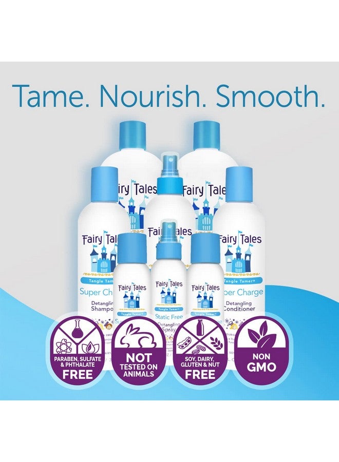Fairy Tales Tangle Tamer Super Charge Detangling Conditioner For Kids Paraben Free Sulfate Free Gluten Free Nut Free 32 Oz - Image 4