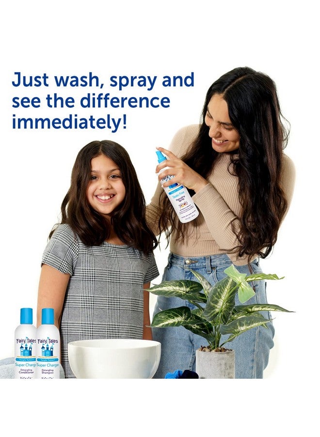 Fairy Tales Tangle Tamer Super Charge Detangling Conditioner For Kids Paraben Free Sulfate Free Gluten Free Nut Free 32 Oz - Image 5