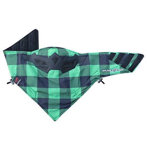 Grace Folly Half Face Mask for Cold Winter Weather. Use This Half Balaclava for Snowboarding, Ski, Motorcycle. (Many Colors) (Green Plaid) - Image 1