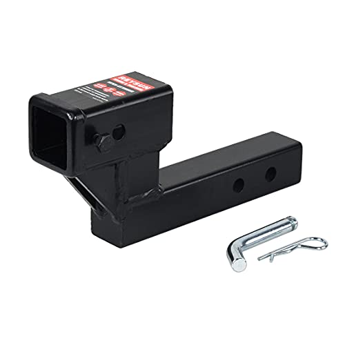 REYSUN 864121 Trailer Hitch Riser with 2.25 inch Rise/Drop for 2 inch Receiver Hitch Extension, Solid Shank, Hitch Pin Kit Included - Image 2