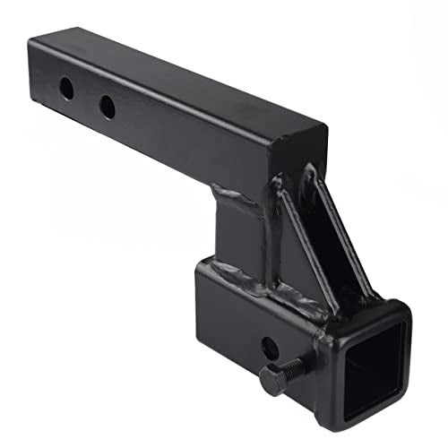 REYSUN 864121 Trailer Hitch Riser with 2.25 inch Rise/Drop for 2 inch Receiver Hitch Extension, Solid Shank, Hitch Pin Kit Included - Image 1