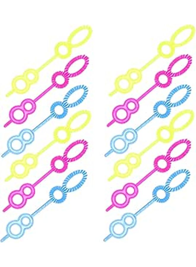 Bubble Blower Wand Kit 100 Pieces Plastic Outdoor Toys Random Color Gift for Kids - Image 1