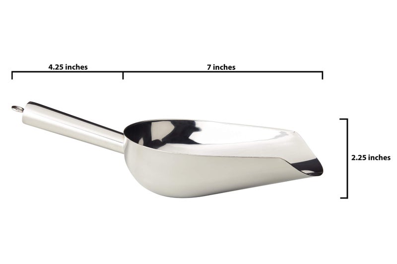 LEMONSODA Stainless Steel Ice Scoop, Rustproof Scoop With Hanging Loop - Image 5