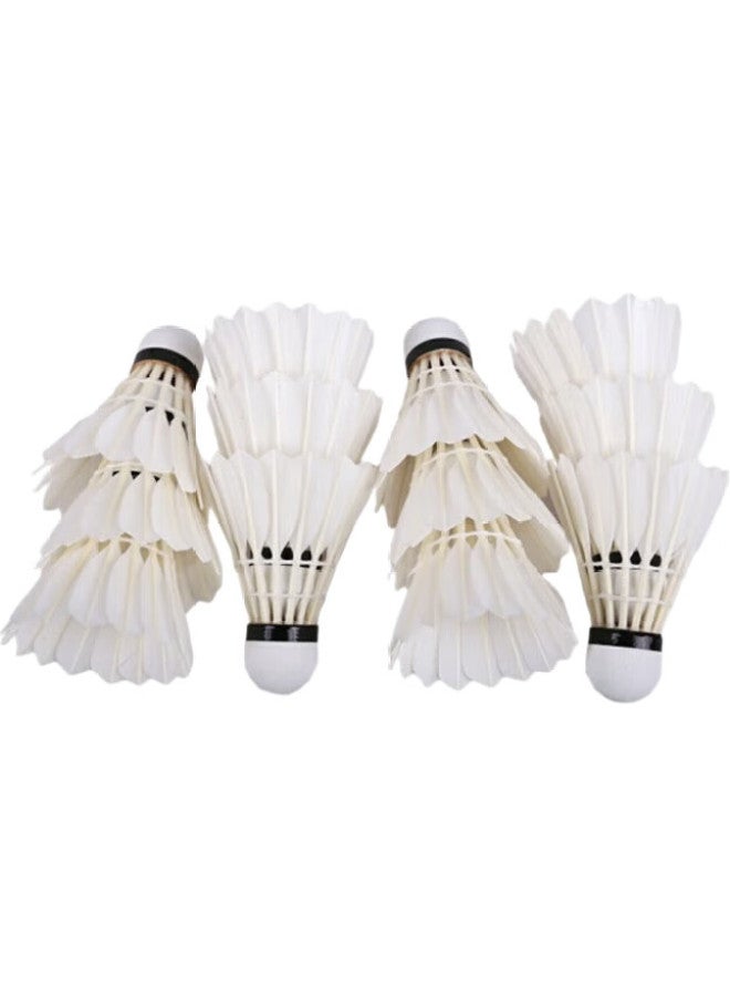 Rsl Professional Badminton Shuttlecocks, Duck Feather, Stable And Durable, Rsl Size 4, Speed 77, 12 Pieces Per Tube - Image 1