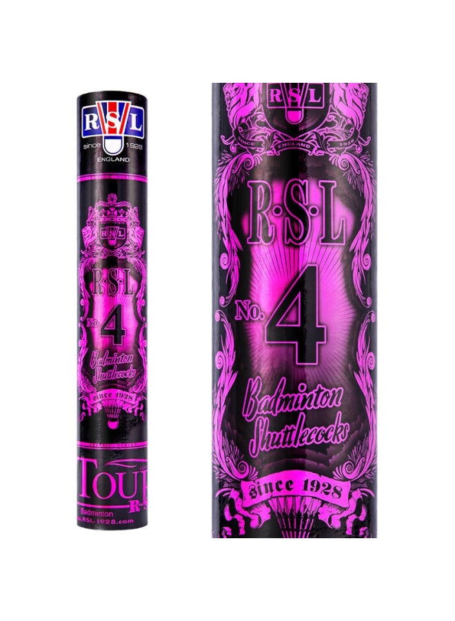 Rsl Professional Badminton Shuttlecocks, Duck Feather, Stable And Durable, Rsl Size 4, Speed 77, 12 Pieces Per Tube - Image 3