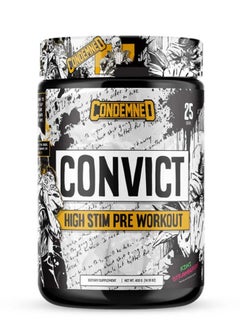 Condemned Laboratoriez Convict NEW High Stim Pre-Workout Kiwi Strawberry  - Image 1