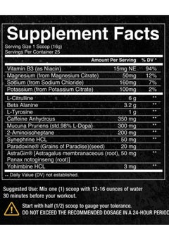 Condemned Laboratoriez Convict NEW High Stim Pre-Workout Kiwi Strawberry  - Image 2