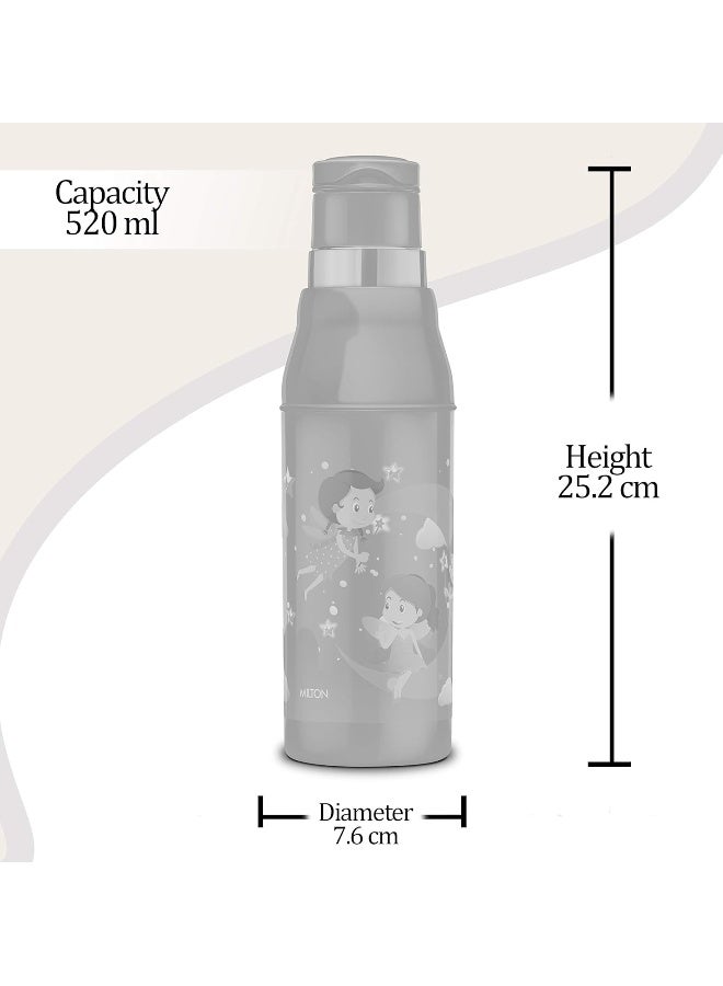 Milton Kids Water Bottle - Insulated Leak-Proof BPA-Free with Strap - Food Grade Material, 600ml (Little Princess),Purple - Image 5