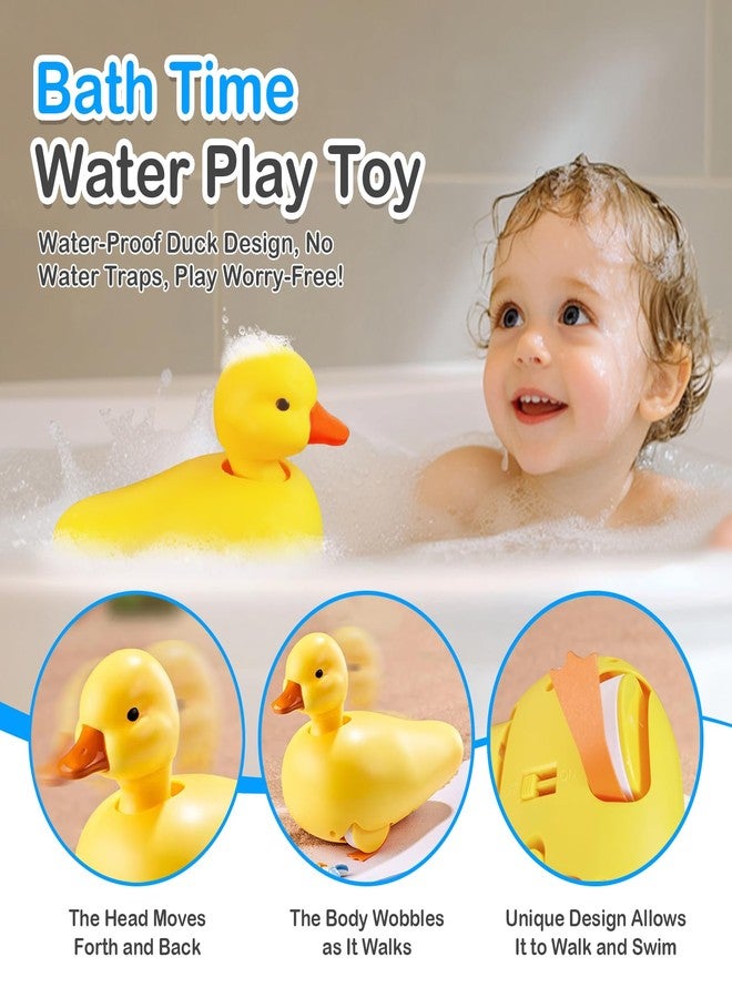 SOCBTNSO Duck Bathtub & Pool Toys - Realistic Walking Duck | Waterproof Baby Bath Toys, Gift for Toddler Boys & Girls - Image 2