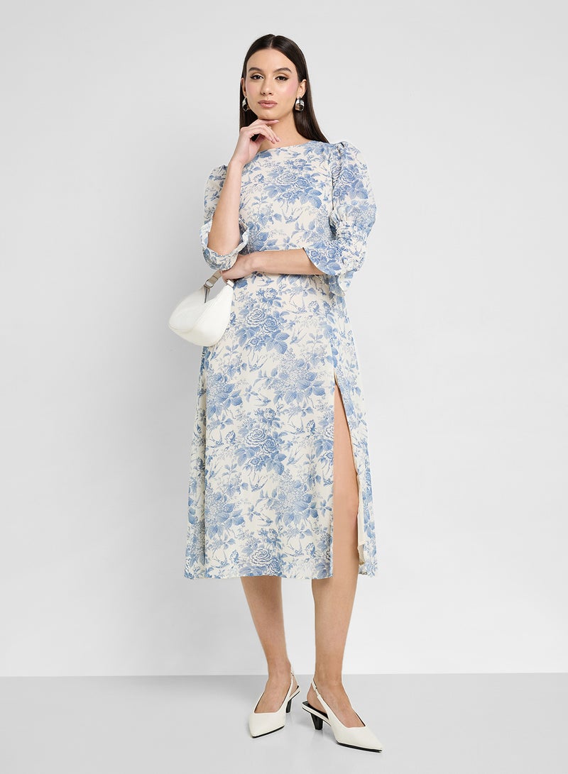 ايلا فستان بطبعة زهور - Image 1