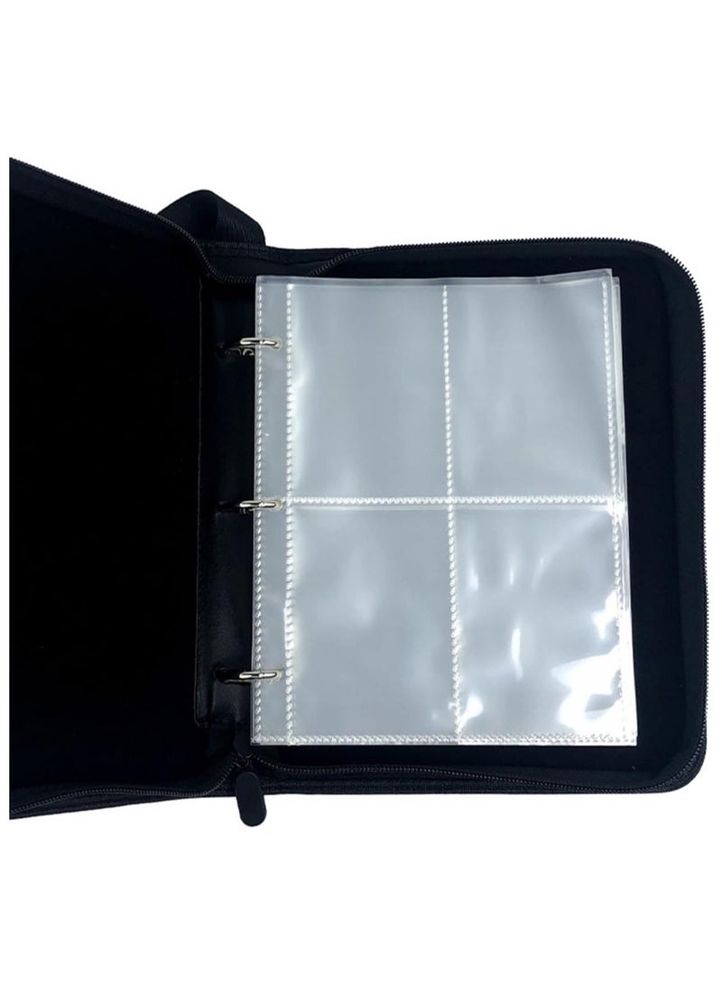 حافظة بطاقات بوكيمون بتصميم كتاب من ECVV – تخزين حتى 400 بطاقة – 50 جيب قابل للإزالة – مناسبة لألعاب بطاقات التداول – دفتر تجميع بطاقات للأطفال والهواة – منظم بطاقات قوي ومتين - Image 2