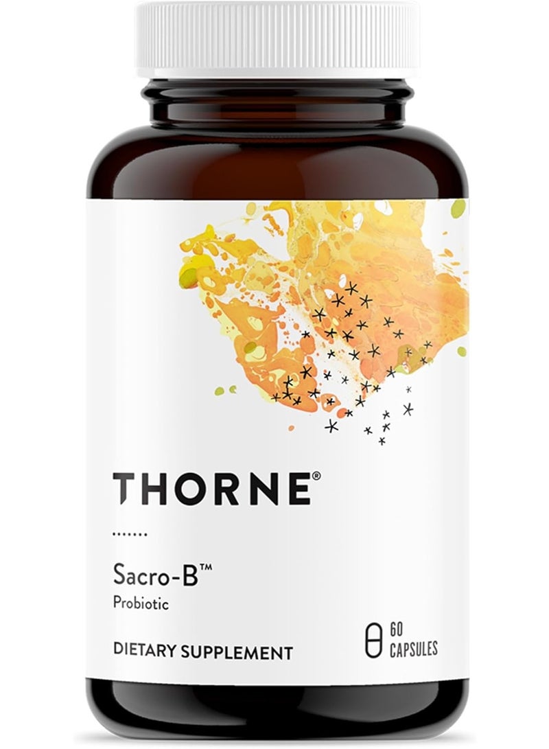 Thorne Sacro-B - Probiotic - Dietary Supplement - 60 Capsules - Image 1