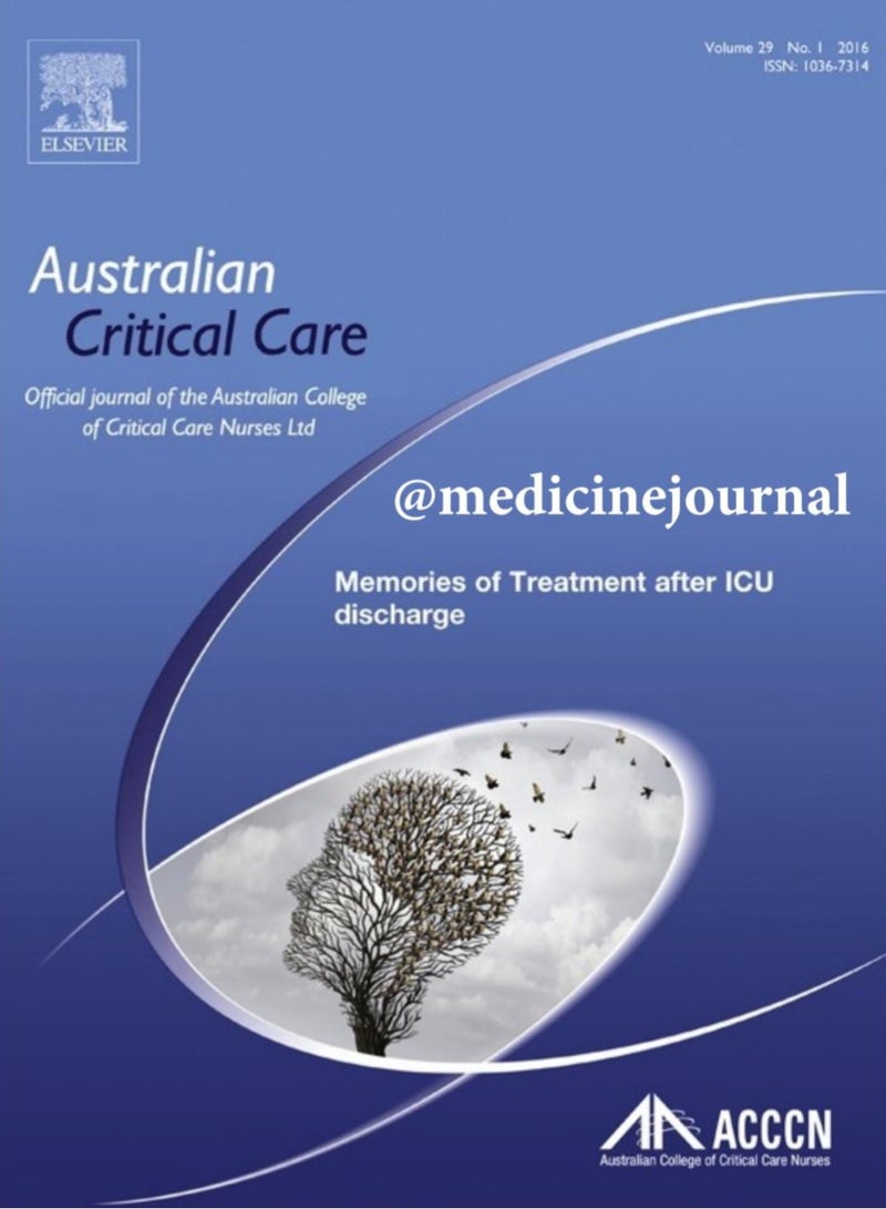 Australian Critical Care Official Journal of the Australian College of Critical Care Nurses Ltd - Image 1