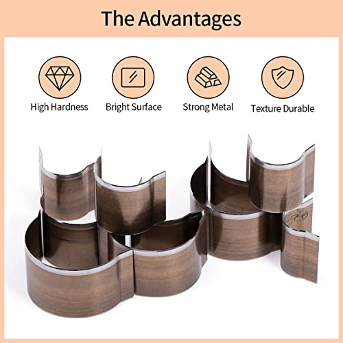 WUTA Hollow Punch Cutter Tool, Leather Punching Die Cutting Mold, Manual Leather Punch Tool Hole Puncher Cutter, Leather Craft Tools Kit for Handmade DIY Leather Craft (Round End Shape) - Image 3