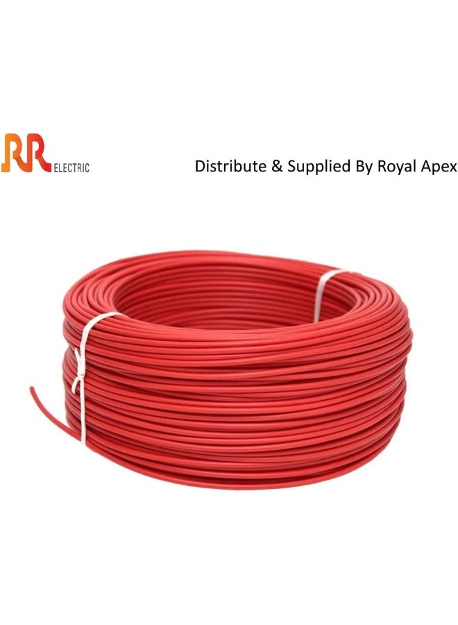RR Multi Strand Pure Copper Single Core Flexible Cables | Trirated Electrolytic Conductor Up To 105C Fire Resist Electric Panel Wire | Bs6231 Iso9001 Ce Compliant 100Y(90M) Roll (2.5Mm, Red) - Image 2