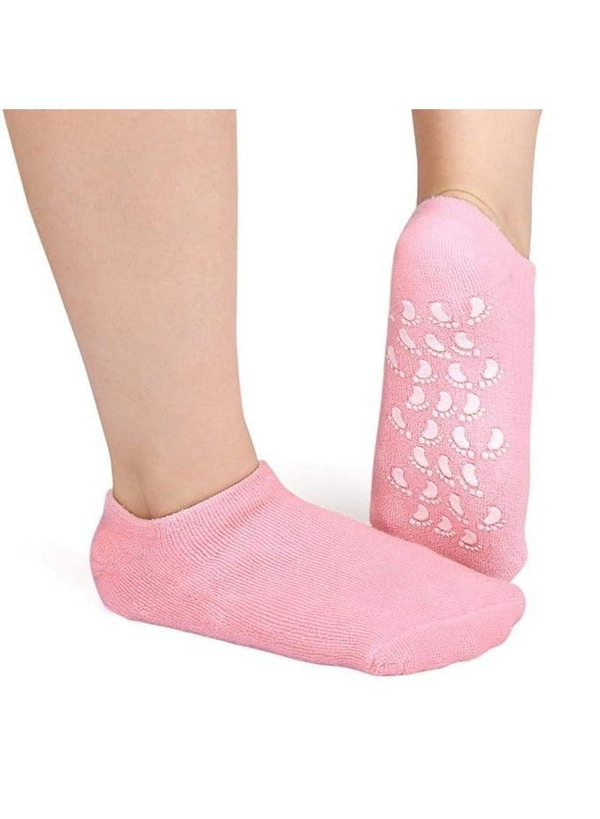 GOLDFRESH GOLDFRESH Spa Moisturizing Gel Socks For Dry Feet And Ankles - Helps Repair Cracked Skincare Gel Therapy And Softens Feet FREE Waterproof Mobile Pouch - Image 1