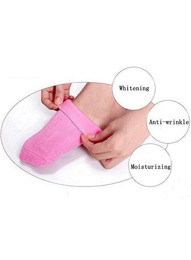 GOLDFRESH GOLDFRESH Spa Moisturizing Gel Socks For Dry Feet And Ankles - Helps Repair Cracked Skincare Gel Therapy And Softens Feet FREE Waterproof Mobile Pouch - Image 4
