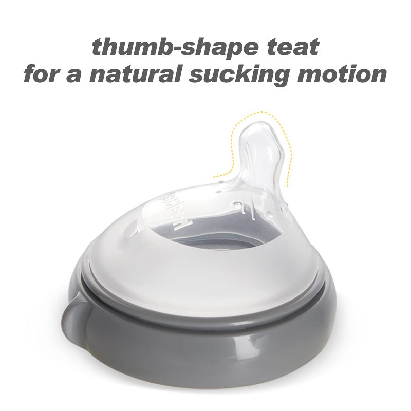 haakaa Gen.3 Silicone Orthodontic Bottle Nipple - Anti-Colic Teat Attachment Compatible with Baby Bottles (Glass/Silicone)-Variable Flow - 2 pcs - Image 5