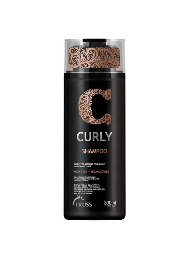 Truss Curly Shampoo For Curly Or Wavy Hair Gentle Cleansing Curl Shampoo Defines Curls Detangles Controls Frizz Provides Softness & Silkiness Moisture Balance & Conditions Curly Hair  - Image 1