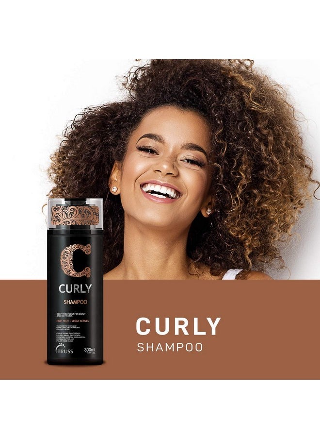 Truss Curly Shampoo For Curly Or Wavy Hair Gentle Cleansing Curl Shampoo Defines Curls Detangles Controls Frizz Provides Softness & Silkiness Moisture Balance & Conditions Curly Hair  - Image 5