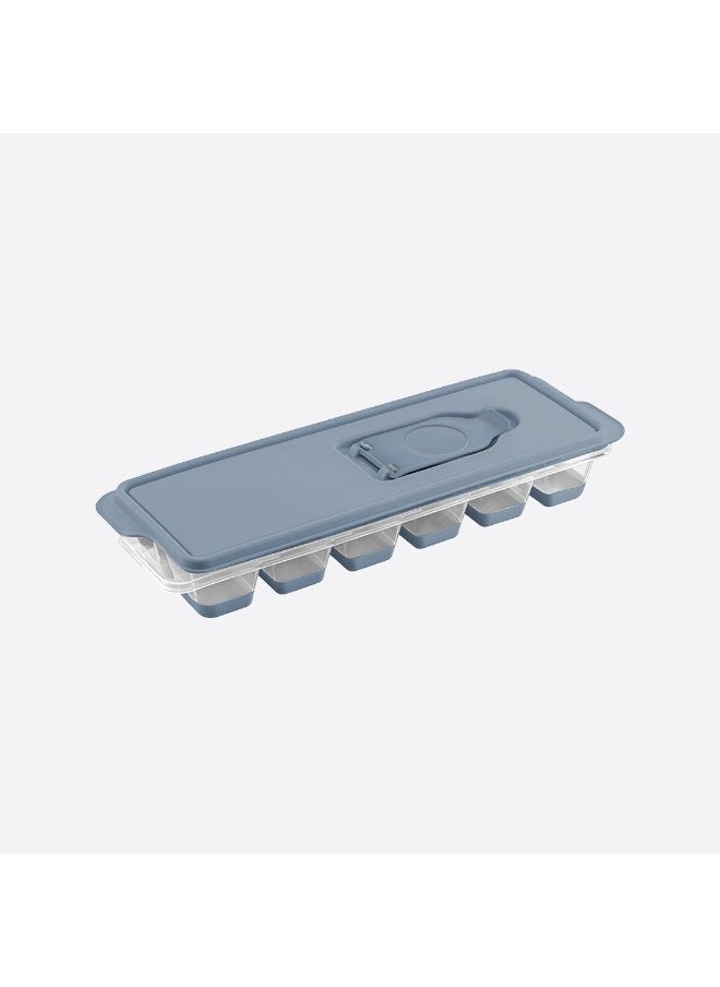 dunya Dunya Push Out Ice Cube Tray with Lid made in Turkey- Blue  - Image 3