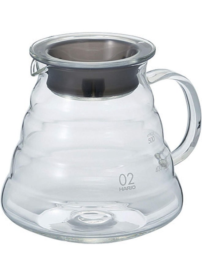 Hario V60 Glass Range Coffee Server, 600ml, Clear - Image 1