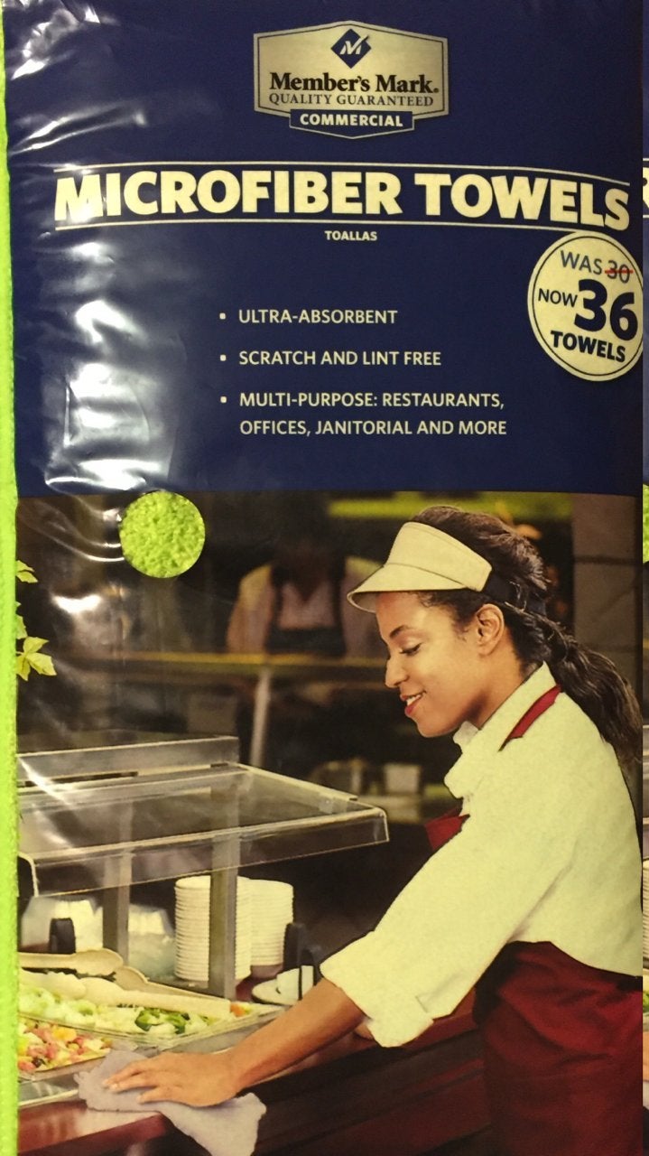 Microfiber Towels Multipurpose Ultra Absorbant Scratch and Lint Free Cleaning Cloth 36 Count