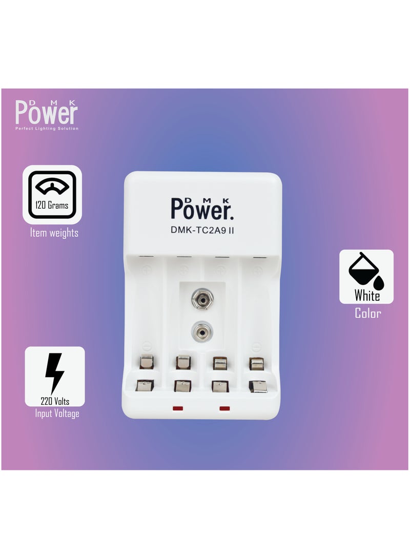 DMK Power DMK Power 8pcs AAA 1100mAh 1.2v NIMH Rechargeable Batteries with TC2A9 II Battery Charger Portable Power Solution for AA AAA 9V Rechargeable Batteries Anytime Anywhere...… - Image 2