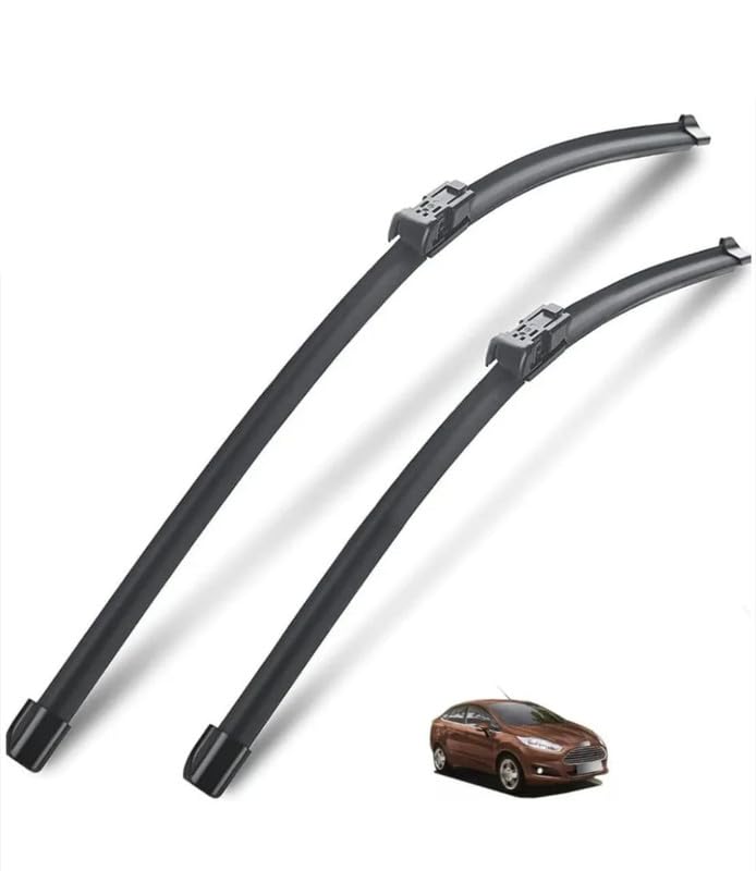 Front Wiper Blade Exact Fit Design Compatible with Ford Fiesta Titanium, Size -26"15", Pack of 2