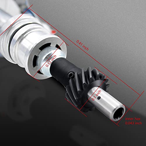 MAS Complete HEI Distributor 65K Coil 7500 RPM Compatible with Small Block Ford SBF 5.8 L 351W Windsor 8 Cylinder One Wire Installation Blue Cap - Image 5