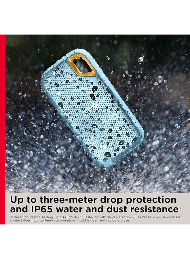 سانديسك SanDisk Extreme Portable 1 تيرابايت، 1050 ميجابايت/ثانية R، 1000 ميجابايت/ثانية W، حماية من السقوط 3 متر، مقاومة الماء/الغبار IP65، تشفير HW، متوافق مع الكمبيوتر الشخصي، MAC &amp; TypeC للهواتف الذكية، ضمان 5 سنوات، SSD خارجي، لون أزرق سماوي - Image 5