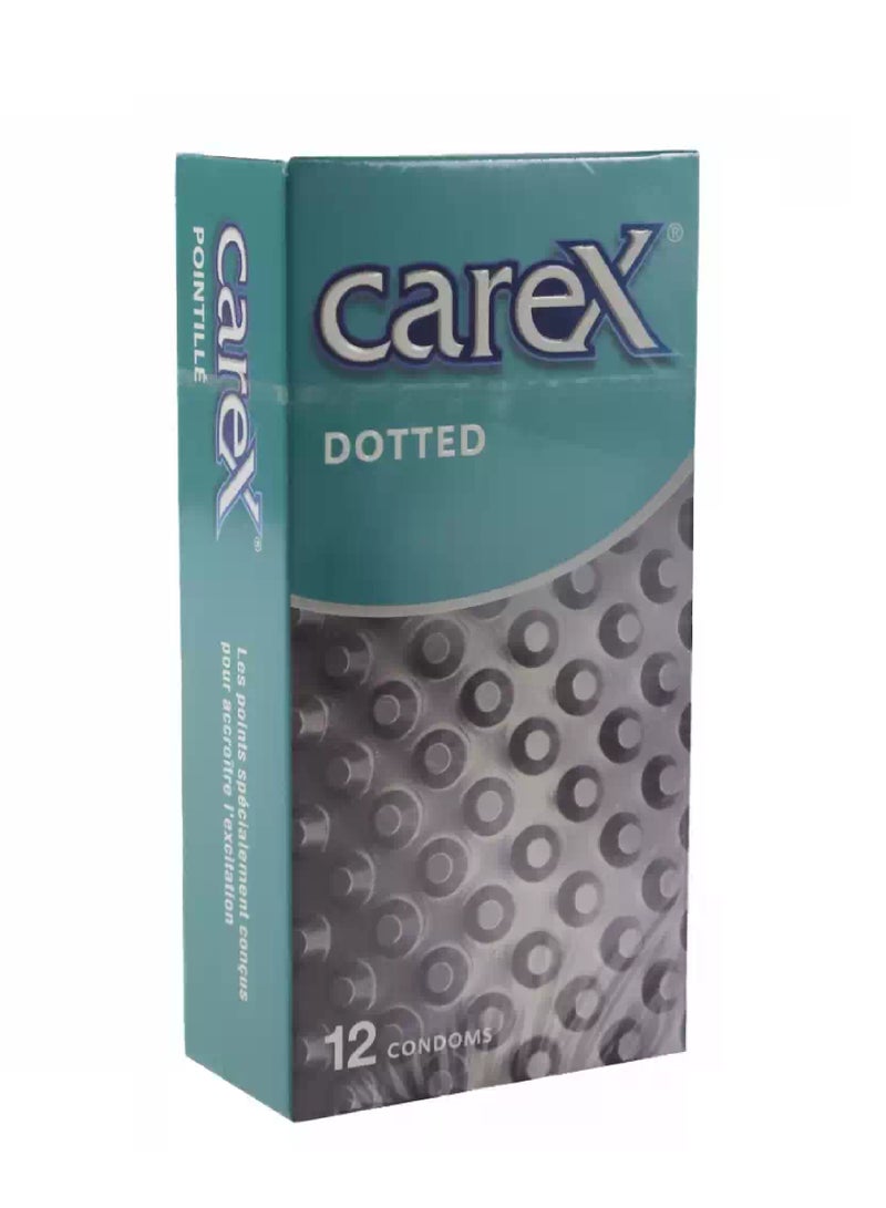CAREX DOTTED CONDOMS 12'S