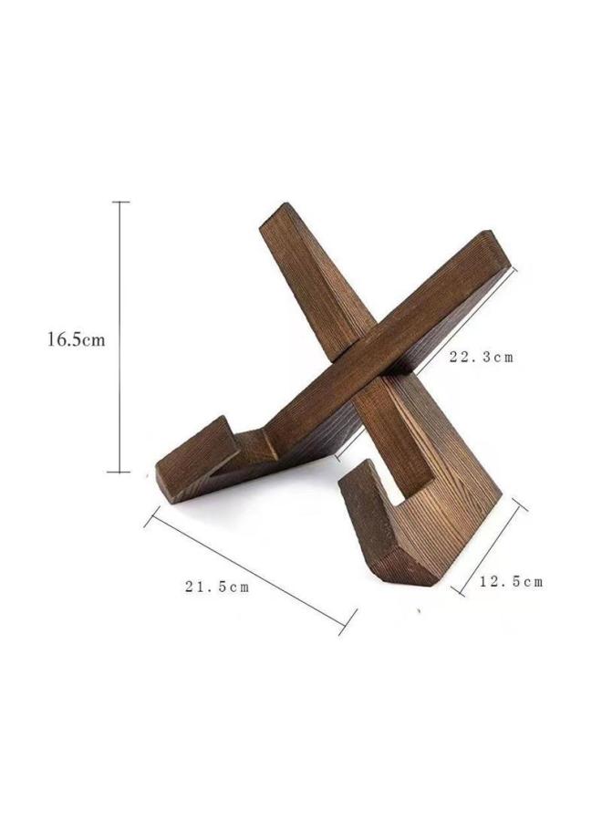 Keyboard Display Stand Transparent Office Desktop Keyboard Cap Display Recipe Reading Stand Mechanical Wooden Storage Rack Multi-layer-Color:21.5*12.5*16.5-R42-Style:1.00x1.00dm-1.00 Layers  - Image 5