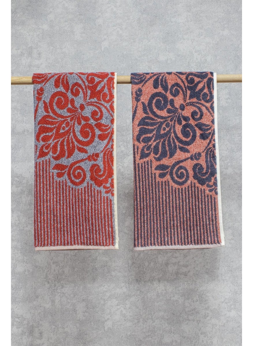class Combed Cotton 50 x 100 cm Yarn Dyed Set of 2 Biella V2  - Image 1