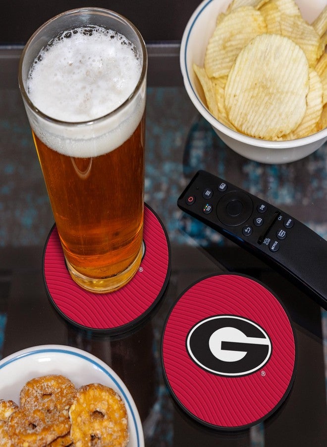Rico Industries NCAA Georgia Bulldogs Classic Favorites: PVC Coaster Set (4-Pack) - Image 2